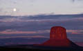 Moon and Butte
